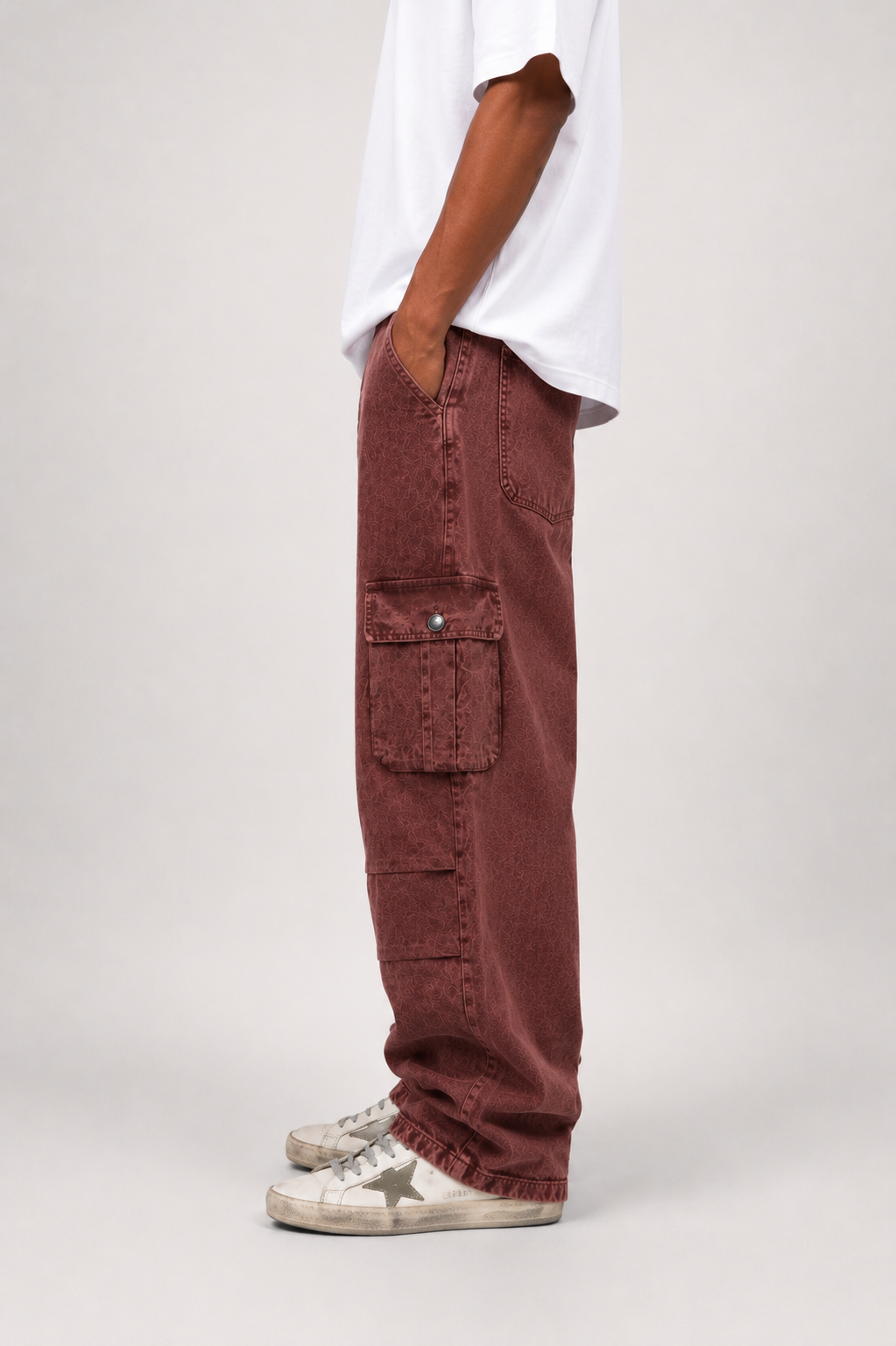 CARGO DENIM ROJO