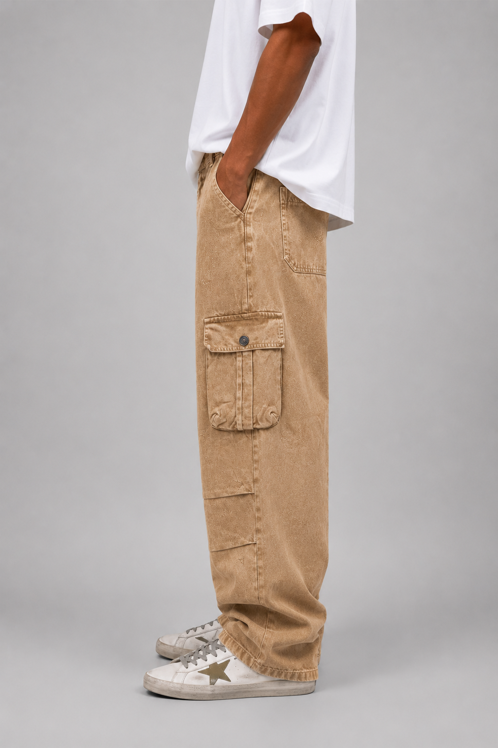 CARGO DENIM BEIGE