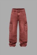 CARGO DENIM ROJO