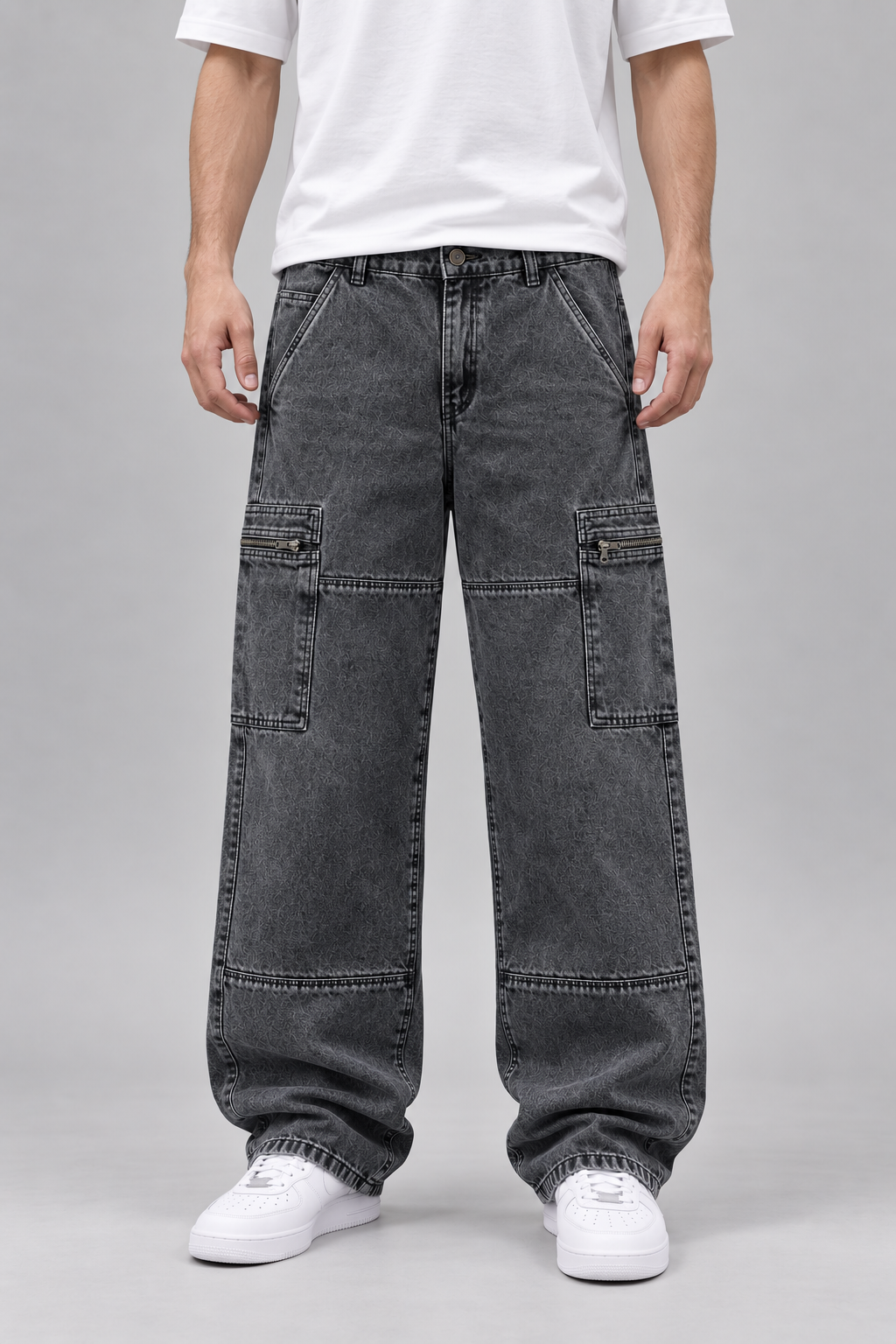 KULTURA Six Pocket Black Grey