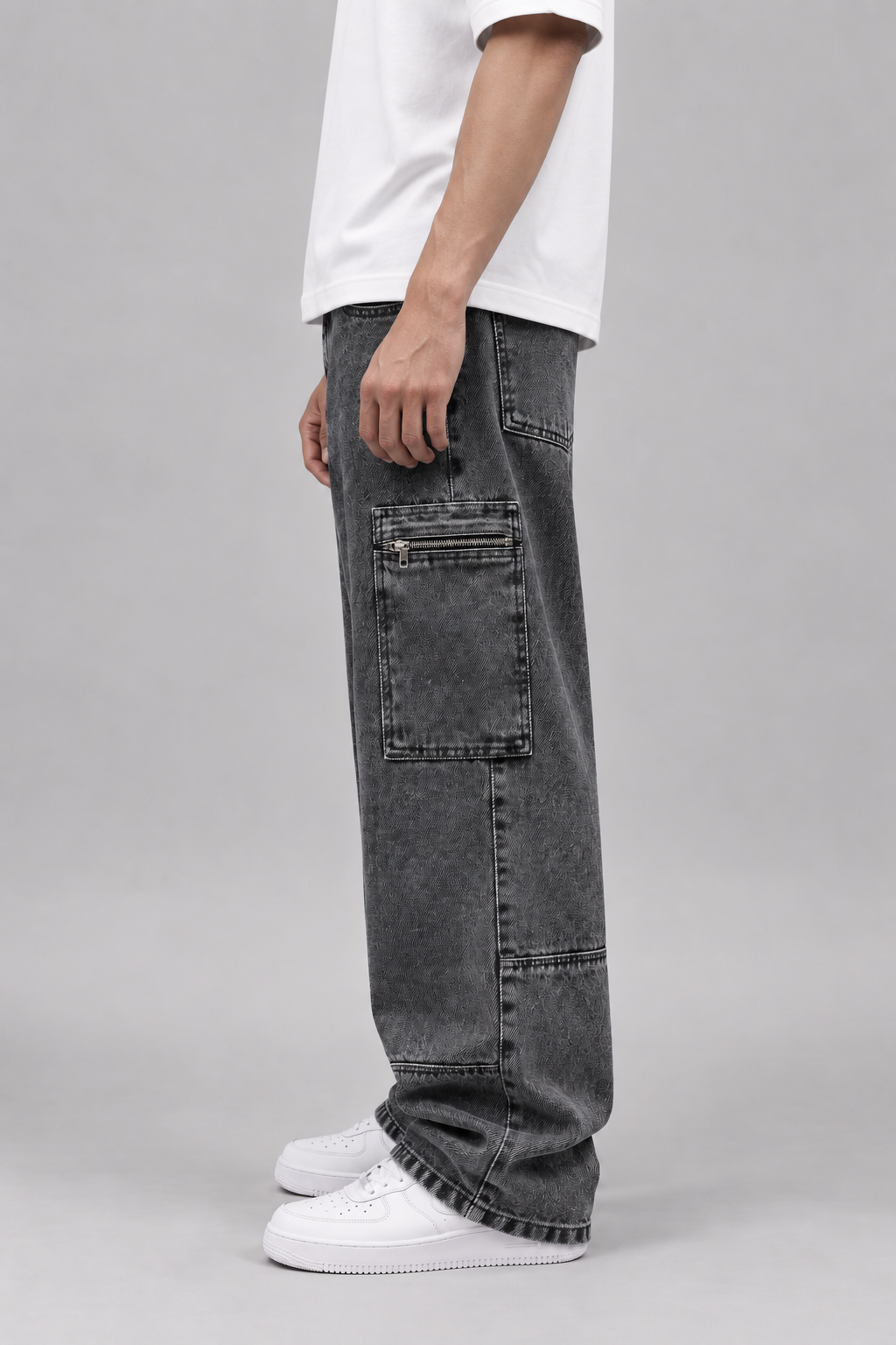 KULTURA Six Pocket Black Grey