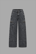 KULTURA Six Pocket Black Grey