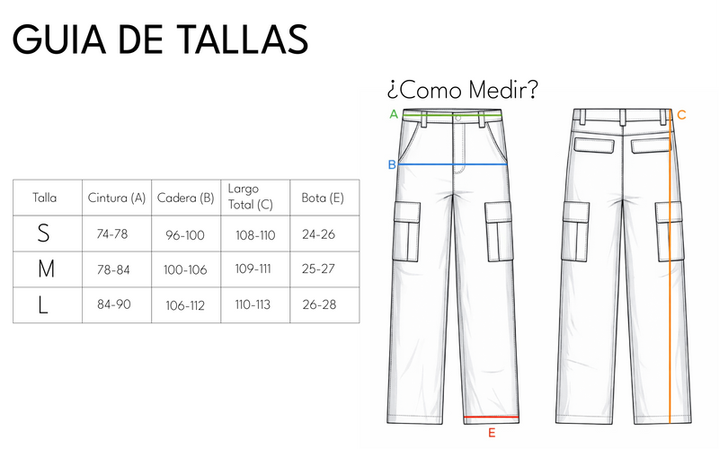 Size chart for SUDADERA HERENCIA SELVA